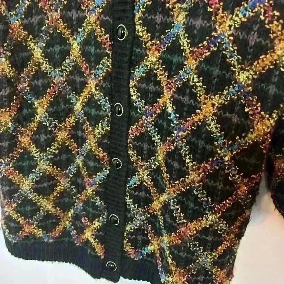 Vintage Rochelle California Knitwear Cardigan Sweater Womens Large Grandmacore - Picture 3 of 9